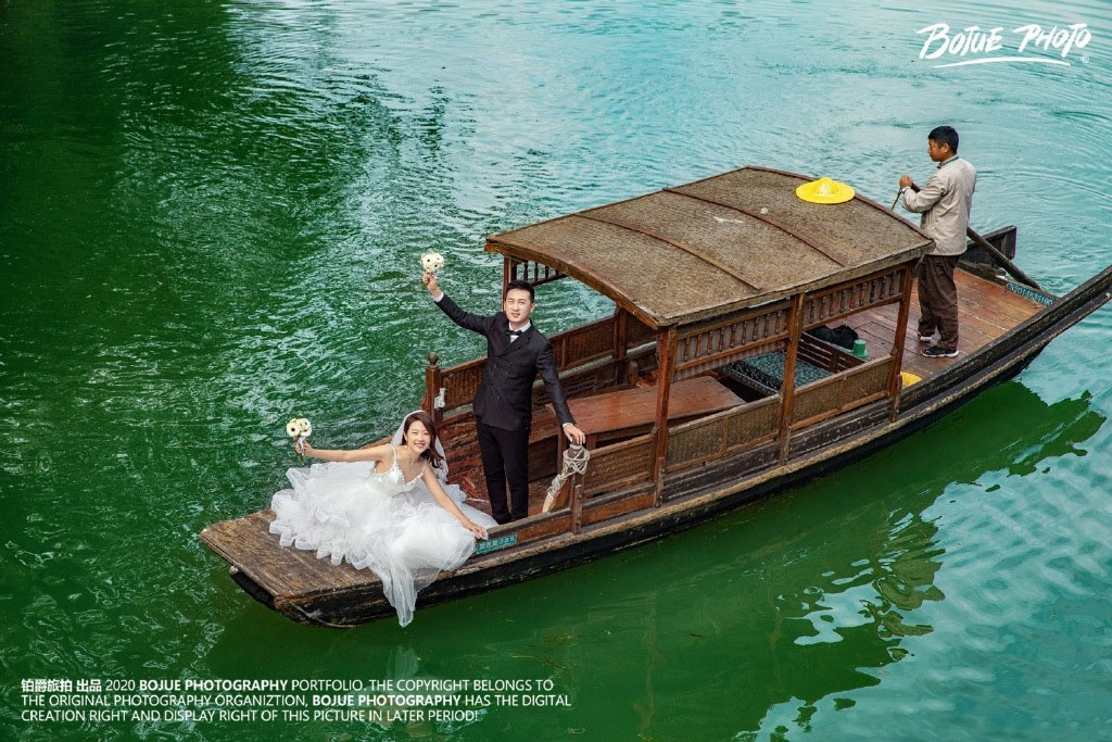 铂爵旅拍杭州婚纱照 记录幸福的旅程