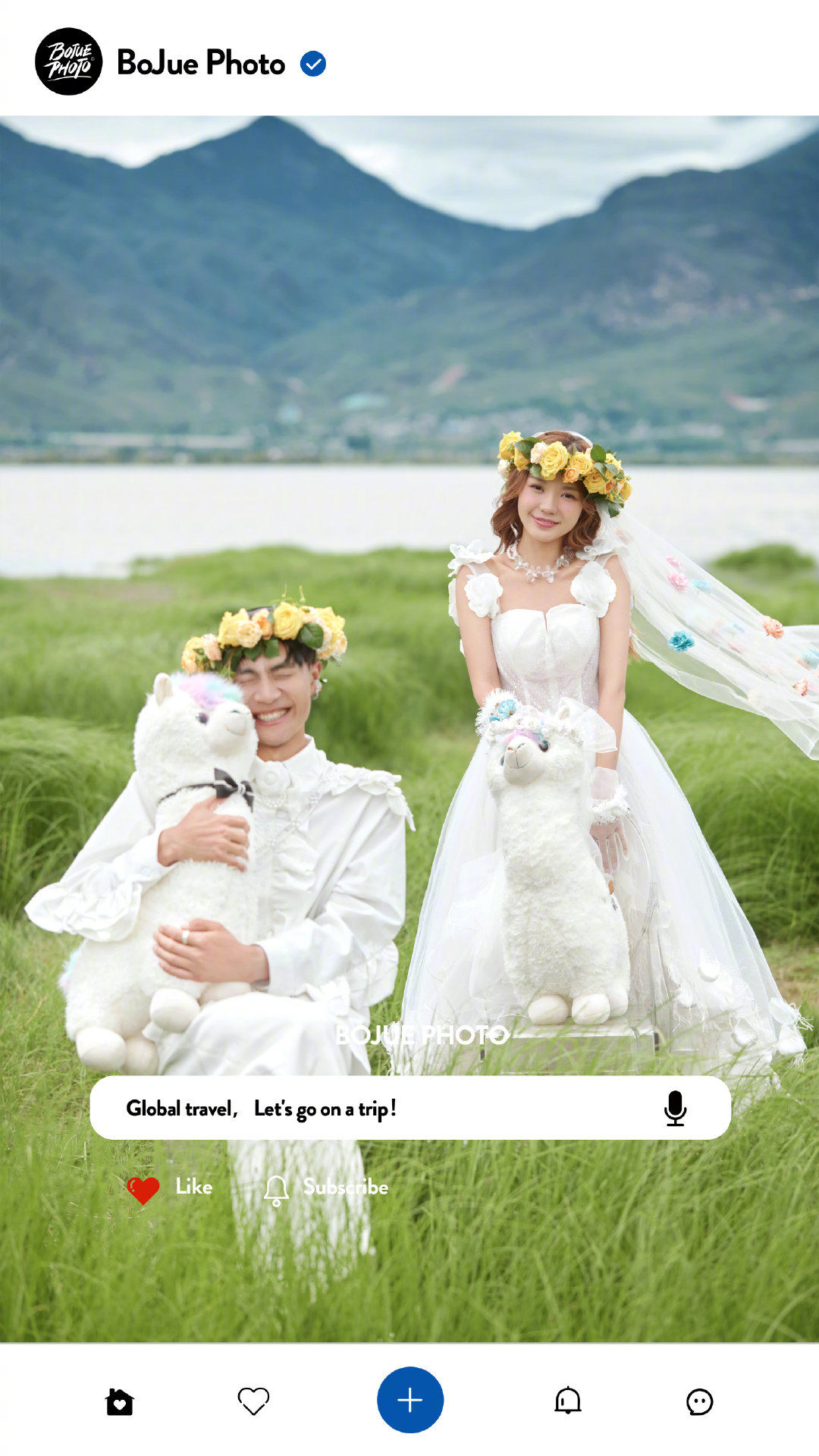 铂爵旅拍婚纱照 记录在丽江快乐旅程